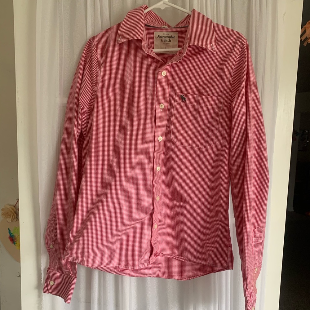Abercrombie long sleeve button up (size Large)